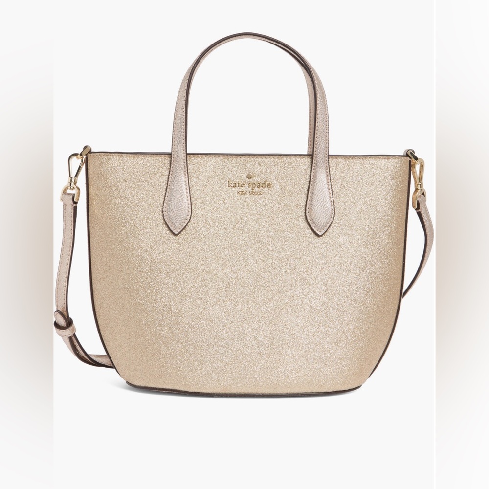 NWT Retail $329 Kate Spade New York glimmer leather satchel